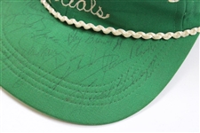 Palmer, Nicklaus & others Multi-Signed 1966 Tourn. of Champions Officials Green Rope Hat JSA #BB14423