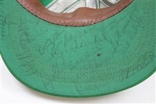 Palmer, Nicklaus & others Multi-Signed 1966 Tourn. of Champions Officials Green Rope Hat JSA #BB14423