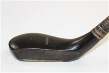 Replica T. Morris Stamped Black Head Long Nose Putter with 'Replica' on Shaft