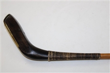 Replica T. Morris Stamped Black Head Long Nose Putter with 'Replica' on Shaft