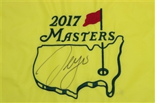 Sergio Garcia Signed 2017 Masters Embroidered Flag - Bobby Clampett Collection JSA ALOA