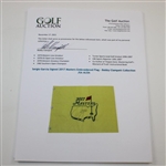 Sergio Garcia Signed 2017 Masters Embroidered Flag - Bobby Clampett Collection JSA ALOA