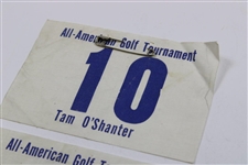 Two (2) Tam O' Shanter All-American Golf Tournament #10 Badges