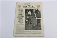 Six (6) 1947-1949 Golf World Magazines:  Dec. 3, Feb. 4, Feb. 11, Feb. 18, Dec. 22 & Jan. 5