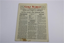 Six (6) 1947-1949 Golf World Magazines:  Dec. 3, Feb. 4, Feb. 11, Feb. 18, Dec. 22 & Jan. 5