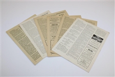 Six (6) 1947-1949 Golf World Magazines:  Dec. 3, Feb. 4, Feb. 11, Feb. 18, Dec. 22 & Jan. 5