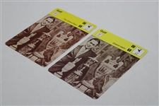 Pair of Bobby Jones Grand Slam Card Sportscasters Series Cards - English (1978) & Swedish (1980) Versions