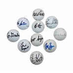 Ten (10) Signed Golf Balls by Sutton, Graham, Kite, Charles, Simpson & others JSA ALOA