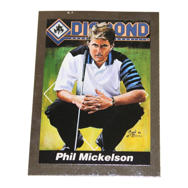 1992 Phil Mickelson Diamond Sports Memorabilia Rookie Golf Card