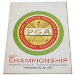 1971 PGA Championship at PGA National Official Program - Jack Nicklaus Winner