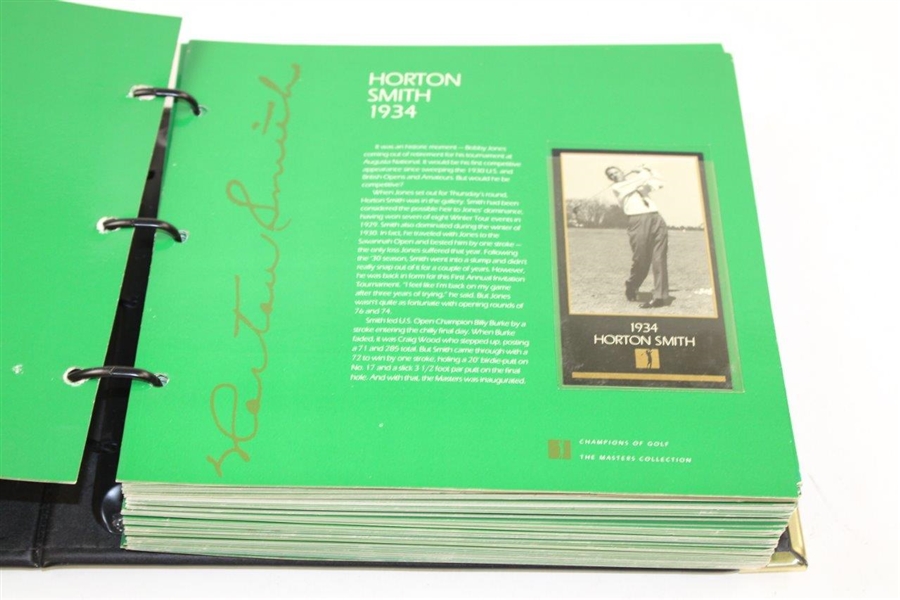 Champions of Golf 'The Masters Collection' Foil Golf Card Set in Album 1934-1994