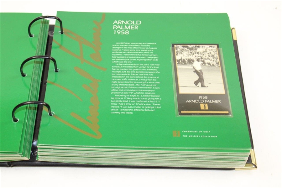 Champions of Golf 'The Masters Collection' Foil Golf Card Set in Album 1934-1994