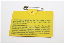 1973 Masters Tournament SERIES Badge #9386 - Tommy Aaron Winner
