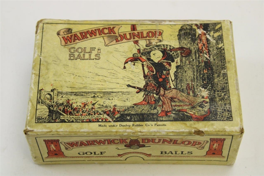 Vintage Dunlop Warwick 6 Ball Golf Ball Box
