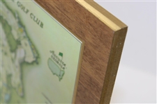 1968 Augusta National Golf Club George Cobb Course Map on Wooden Plaque Contestant Gift