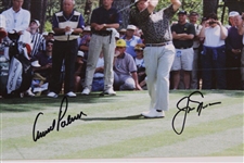 Arnold Palmer & Jack Nicklaus Signed Masters 11x14 Photo JSA ALOA