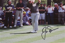 Jack Nicklaus Signed Masters Tee Shot 11x14 Photo JSA ALOA
