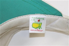 Big 3 Palmer, Nicklaus & Player plus Watson Signed Masters 'Honorary Starters' Logo Visor JSA ALOA