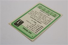 Jack Nicklaus Signed 1981 PGA Tour Rookie Card JSA ALOA
