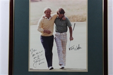 Jack Nicklaus & Tom Watson Signed Oversize Photo - Framed JSA ALOA