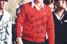 The Great Four' Palmer, Nicklaus, Player & Watson Signed Photo To Ken - Framed JSA ALOA