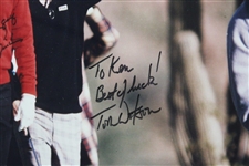 The Great Four' Palmer, Nicklaus, Player & Watson Signed Photo To Ken - Framed JSA ALOA