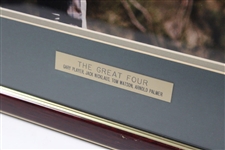 The Great Four' Palmer, Nicklaus, Player & Watson Signed Photo To Ken - Framed JSA ALOA