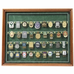 Ken Devines Personal Thirty-Six (36) Money Clips Display Inc. 3 Majors - Framed