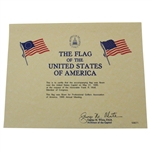 American Flag Flown over United States Capital - May 31, 1995 for PGA of America Annual Meeting
