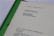 1973 'The Masters: Profile of a Tournament' Book by Dawson Taylor