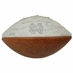 Joe Montana & Team Signed 1977 Notre Dame National Champions Cotton Bowl Football JSA ALOA