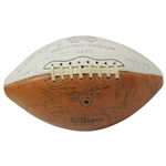 Joe Montana & Team Signed 1977 Notre Dame National Champions Cotton Bowl Football JSA ALOA