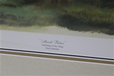 Arnold Palmer Signed 'Dubbing of the King' Ltd Ed 12/25 Doug London Litho w/Certificate JSA ALOA