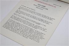 Arnold Palmer Signed 1962 Masters Tournament Press Release Guide JSA ALOA