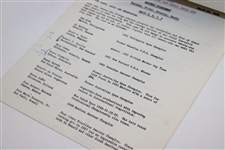 Arnold Palmer Signed 1962 Masters Tournament Press Release Guide JSA ALOA