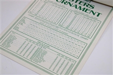 Arnold Palmer Signed 1962 Masters Tournament Press Release Guide JSA ALOA