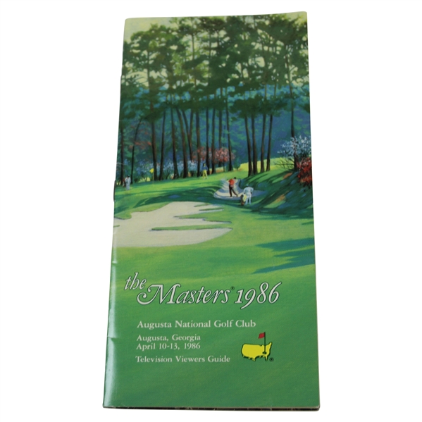 1986 Masters Tournament at Augusta National Television Viewers Guide