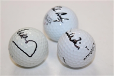 Masters Champions Coody, Woosnam & Weir Signed Personal Used Golf Balls JSA ALOA