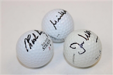 Masters Champions Coody, Woosnam & Weir Signed Personal Used Golf Balls JSA ALOA