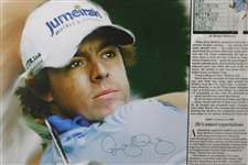 Rory McIlroy Signed Enlarged Doug London Newspaper Article Print - Only Known JSA ALOA