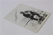 Walter Hagen 1929 Holding The Claret Jug Press Photo - Signature is Part of Photo & Not Live