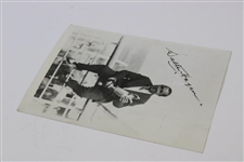 Walter Hagen 1929 Holding The Claret Jug Press Photo - Signature is Part of Photo & Not Live