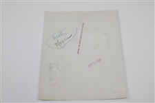 Walter Hagen 1929 Holding The Claret Jug Press Photo - Signature is Part of Photo & Not Live
