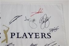 Thomas, Spieth, Rahm, Hideki & others Signed The Players Embroidered Flag JSA ALOA