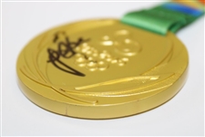 Justin Rose Signed 2016 Olympic Gold Medal Replica JSA #AJ29425