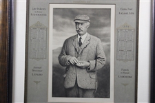 1909 Horace Hutchinson Life Association of Scotland Calendar Framed Piece