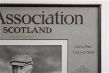 1909 Horace Hutchinson Life Association of Scotland Calendar Framed Piece