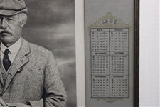1909 Horace Hutchinson Life Association of Scotland Calendar Framed Piece