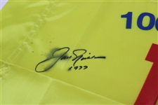 Jack Nicklaus & Tom Watson Signed Turnberry Replica Flag w/'Duel in the Sun' with Letter JSA ALOA