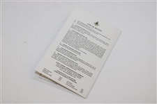 Jack Nicklaus Signed The Carnoustie Golf Links Championship Course Scorecard with Letter - JSA ALOA